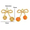Acero Inoxidable Goteo de Aceite Colgante de Cereza Color Fruta Colgante Zapatos Palabra Bolsa Llavero Colgante Accesorios para Joyería DIY