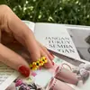 Venta Directa al por Mayor del Fabricante Anillos Pequeños Hechos a Mano con Flores y Cuentas de Arroz, Estilo Hyuna, Anillos Estilo Ins de Celebridades de Internet Coreanas para Mujeres