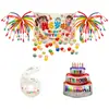 Decoración de cascada de lluvia de globos para fiesta de cumpleaños de bebé para niños y niñas, ambientación de atmósfera para fiesta infantil, fondo de decoración de escena ceremonial