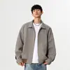 Nueva Chaqueta de Hombre Primavera 2025 Estilo High Street Americano Moda Masculina Genial Llamativa Corte Holgado Abrigo Maduro de Cuello Vertical