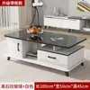 Oferta Especial Mesa de Centro Sala de Estar Hogar Lujo Ligero Simple Moderno Apartamento Pequeño Mesa de Té Mesa de Centro de Vidrio Templado Combinación de Mueble de TV