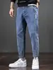 2026 Nuevos Jeans para Hombre Estilo Retro Americano Sueltos Casual Modernos Resistentes al Desgaste Versátiles Pierna Recta Pantalones Largos Ropa de Hombre