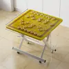 Qualidade Alemã Exterior Portátil Dobrável Mesa de Jantar Dobrável Tabuleiro de Xadrez Chinês Mesa Pequena Simples Casa