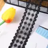 4cm Encaje Seda de Leche Malla Encaje Lazo Pasador de Pelo Zapatos y Sombreros Ramo Empaque de Regalo con Decoración
