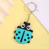 Llavero Colgante de Dibujos Animados Pvc Caucho Blando Pequeño Regalo Llavero de Animal Llave de Coche
