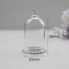Joias DIY Acessórios Feitos à Mão Pingente com Tampa de Vidro Transparente Garrafa de Vidro Pingente com Base de Renda Fabricante de Pingentes Atacado