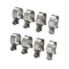 Abraçadeiras de Aço Inoxidável Galvanizado, Mini Abraçadeiras para Mangueira Mais Vendidas com Engrenagem Helicoidal e Barra Helicoidal, Pequenas Abraçadeiras Poderosas para Mangueira