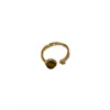 Anillo Retro Ojo de Tigre Maillard para Mujer Lujo Accesible Diseño de Nicho Anillo de Dedo Índice de Gama Alta Anillo Abierto Accesorios para Anillos