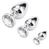 Amazon Hot Sale Metal Anal Plug Grande Médio Pequeno Conjunto Combinado Multicolor Backroom Anal Plug Suprimentos Sexuais Atacado