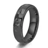 Anillos de Acero de Titanio Irregulares Martillados a Mano Estilo Punk Personalizado de Amazon Transfronterizo Accesorios de Anillo para Hombres y Mujeres