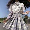 Uniforme JK Japonés Vestido Shahua Traje Original Genuino para Mujer Primavera y Verano Manga Corta Falda Plisada Completa Edición Básica