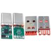 Base hembra USB 3.1 Tipo C con placa fija, interfaz de carga y datos, conector macho y hembra C, placa de prueba, inserción positiva y negativa a doble cara