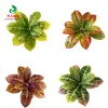 Planta de simulación decoloración madera rociado hoja de baniano dorada hoja multicolor verde rosa planta de simulación pared material de emparejamiento viga de planta verde