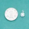 Plata de Ley S925 Electrochapado de Precisión Plata Lisa Colgante de Fuegos Artificiales de Plata Hecho a Mano en Chiang Mai Colgante de Borla Pulsera de Cristal para DIY