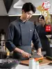 Ropa de Trabajo de Chef Elástica Lavable de Algodón de Gama Alta para Catering Hotel Restaurante Restaurante de Hot Pot Juego de Cocina Trasera