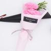 Clavel de San Valentín, tres flores de jabón, pequeño ramo, ramo de simulación, caja de regalo navideña con pequeños fabricantes de obsequios.