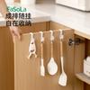 Gancho de cocina FaSoLa Espátula cuchara de sopa almacenamiento sin perforaciones parte trasera de la puerta puerta trasera estante de almacenamiento colgador de dormitorio