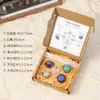 Doce Constelaciones Conjunto de Piedra Cruda de Cristal Cristal Natural Varilla de Yeso Marroquí Piedra de Yoga Caja de Conjunto de Cristal Artesanías