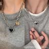 Collar de lava con diseño de amor para mujer, moderno y elegante, cadena de suéter personalizada que combina con todo para hombre.