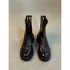 Botines de Tobillo de Tacón Alto con Punta Redonda Retro para Mujer 2026 Otoño Invierno Nuevos con Tacón Grueso Suela Gruesa Versátiles Aumentan la Altura Botas Martin Botas Adelgazantes