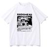 Camiseta de Manga Corta Radiohead Rosa de Moda de Verano para Hombre y Mujer Talla Europea Transfronteriza