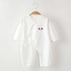 Ropa para recién nacido, Monos sin hueso para bebé, Mamelucos de verano de manga larga de algodón puro, Pijamas delgados para bebés varones y niñas