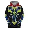 Producto Nuevo Transfronterizo 2022 Serie Ls4 Sol Amor y Trueno Sudadera con Capucha Casual Deportiva Impresa en 3D para Adultos