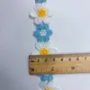 Nuevas Flores de Seis Pétalos Coloridas Solubles en Agua 3.5cm Encaje Bordado de Seda de Leche Accesorios de Ropa DIY Venta al por Mayor en Stock