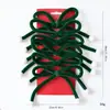 Adorno Colgante de Lazo Navideño de Amazon Decoración de Árbol de Navidad de Tela Diseño de Escena Navideña Lazo