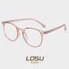Nuevas gafas TR90 de dos colores, venta al por mayor, monturas grandes retro para estudiantes, monturas para miopía, moda de celebridades de Internet, ultraligeras 81364