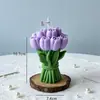 Procesamiento Personalizado de Ramos de Tulipanes, Velas Aromáticas con Forma DIY, Regalos Atmosféricos para el Día de San Valentín, Decoraciones de Escritorio