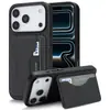 Adecuado para funda de teléfono iPhone 18 Pro Max, Samsung S26 Ultra con ranura para tarjeta y soporte, funda protectora de cuero