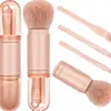 Ponto Quatro-em-Um Pincel de Maquiagem Ferramenta de Beleza Mini Pincel para Olhos Tom de Pele Retrátil Pincel de Maquiagem Portátil