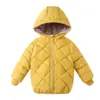 Chaqueta de plumas para niños 2024 Otoño e Invierno Nuevo Estilo para Niños y Niñas Bebé Pequeño y Mediano Ropa de Abrigo de Algodón para Niños Exportación Terciopelo Cálido Ropa de Abrigo de Algodón