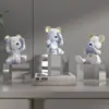 Estilo Crema Oso Violento Adornos para Sala de Estar Gabinete de TV Dormitorio Gabinete de Vino Decoración Escritorio Hogar Fortuna Regalo de Mudanza