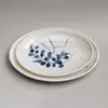 Vajilla de melamina plato ovalado de plástico plato de cintura blanco con estampado plato ovalado calcomanía plato hondo