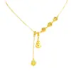 Tienda de Oro Mismo Estilo Collar de Calabaza Dorada de la Fortuna con Colgante de Borla Cadena para Clavícula Regalo para Novia