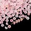 Acrílico degradado salpicado de oro lirio orquídea con cuentas sueltas para joyería DIY accesorios flor artificial pendientes collar material