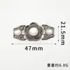 Fivela de Metal Botões Superiores Retrô Estilo Étnico Fecho Decorativo para Roupa Traje Tang Cheongsam Hanfu Botão de Pressão de Liga