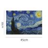 Mantel de PVC pintura al óleo Mantel occidental Pintura europea famosa Mantel de mesa Mantel para platos Impresión Lavabo Mantel de Van Gogh Mantel aislante
