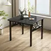 Mesa Baja Plegable Mesa de Comedor Mesa para el Hogar Dormitorio Mesa Plegable Simple para Puesto Callejero Mesa Cuadrada para Barbacoa al Aire Libre