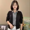 Cárdigan de punto para mujer para primavera y otoño, estilo nuevo, chaqueta tipo camisa de cuello falso de dos piezas, top casual versátil