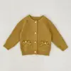 Suéter Cardigan de Bebé de Rebaja Chaqueta de Punto Estilo Coreano Otoño e Invierno Top Elegante para Niños Suéter Versátil