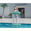 Hamaca inflable parque acuático diversión reclinable cama flotante con red respaldo plegable fila flotante con red respaldo reclinable cama flotante