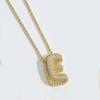 Colgante de cadena de clavícula estilo hip-hop con 26 letras y explosiones transfronterizas, bonito y sencillo, con personalidad, versátil, para mujer