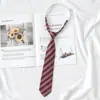 Estudiante Jk Estilo Universitario Corbata Corta Rayada Estilo Japonés Jk Nueva Versión Coreana Roja Boda Negro Puro Corbata de Mujer