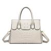 Bolsa Tote Feminina de Luxo 2025 Nova Padrão Crocodilo Grande Capacidade Transfronteiriça Ombro Único Transversal Bolsa de Mão
