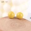 Macaron Cuentas Redondas de Agujero Recto Coloridas DIY Hechas a Mano Cadenita para Teléfono Móvil con Cuentas Pulsera Collar Accesorios de Joyería Material de Cuentas Sueltas