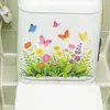 Fun-M592 Flores e Borboletas Pintadas em Desenho Animado Decoração de Banheiro e Vaso Sanitário Adesivo para Vaso Sanitário Atacado de Comércio Exterior