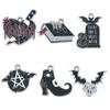 1 Novo Pingente de Liga com Gotejamento de Óleo Série Mágica de Halloween Pingente para Pulseira DIY Colar Acessórios de Joalheria